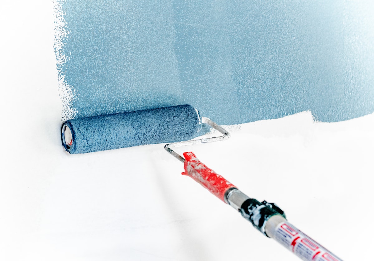 Decorator painting wall